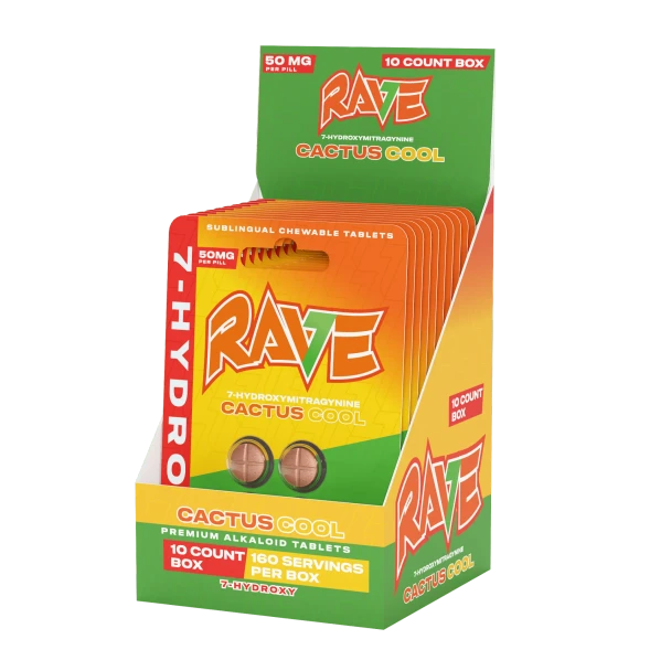 RAVE 7-HYDROXY - 4PC PER PACK - 10PACKS PER DISPLAY
