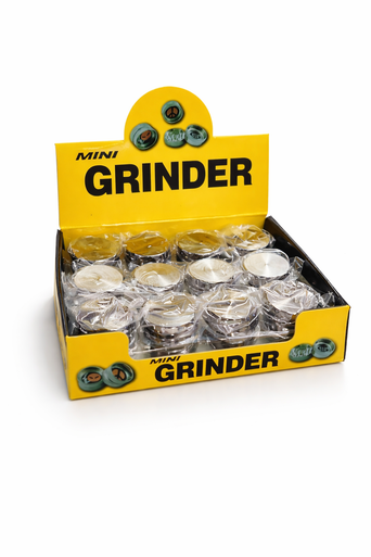 GRINDER NOVELTY - 31MM - MINI GRINDER - DISPLAY OF 24