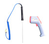 Infrared Thermometer w/ laser and soil probe - Tests the canopy or surface temperature with Infrared Thermometer and the Soil temperature with the detachable probe. Probe temperature reading at the tip of probe