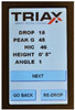 Triax Touch HIC Impact Tester with Tripod and hard case - Portable Handheld display