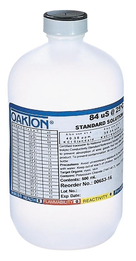 ECM-CAL2-N    EC Meter Conductivity Standard 1.41 mS/cm (500 ml Bottle) (For Calibrating PHEP-EC-N and ECPEN-OAK-N EC Meters) 