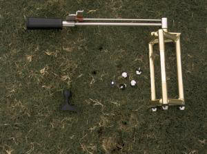 Turf-Tec Toma Shear Strength Tester - Cleats are replaceable for different depth cleat testing