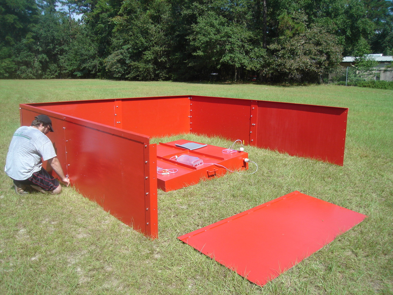 Turf-Tec Infiltration Rings 5 & 12 foot diameter - ASTM 5093 - Assembly on site