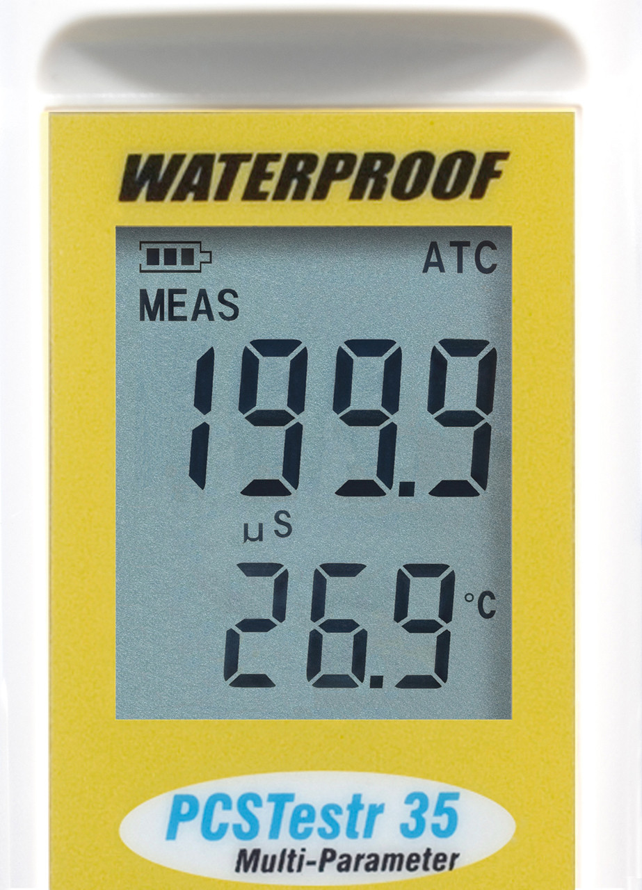 EC Pen by Oakton - Close up of display