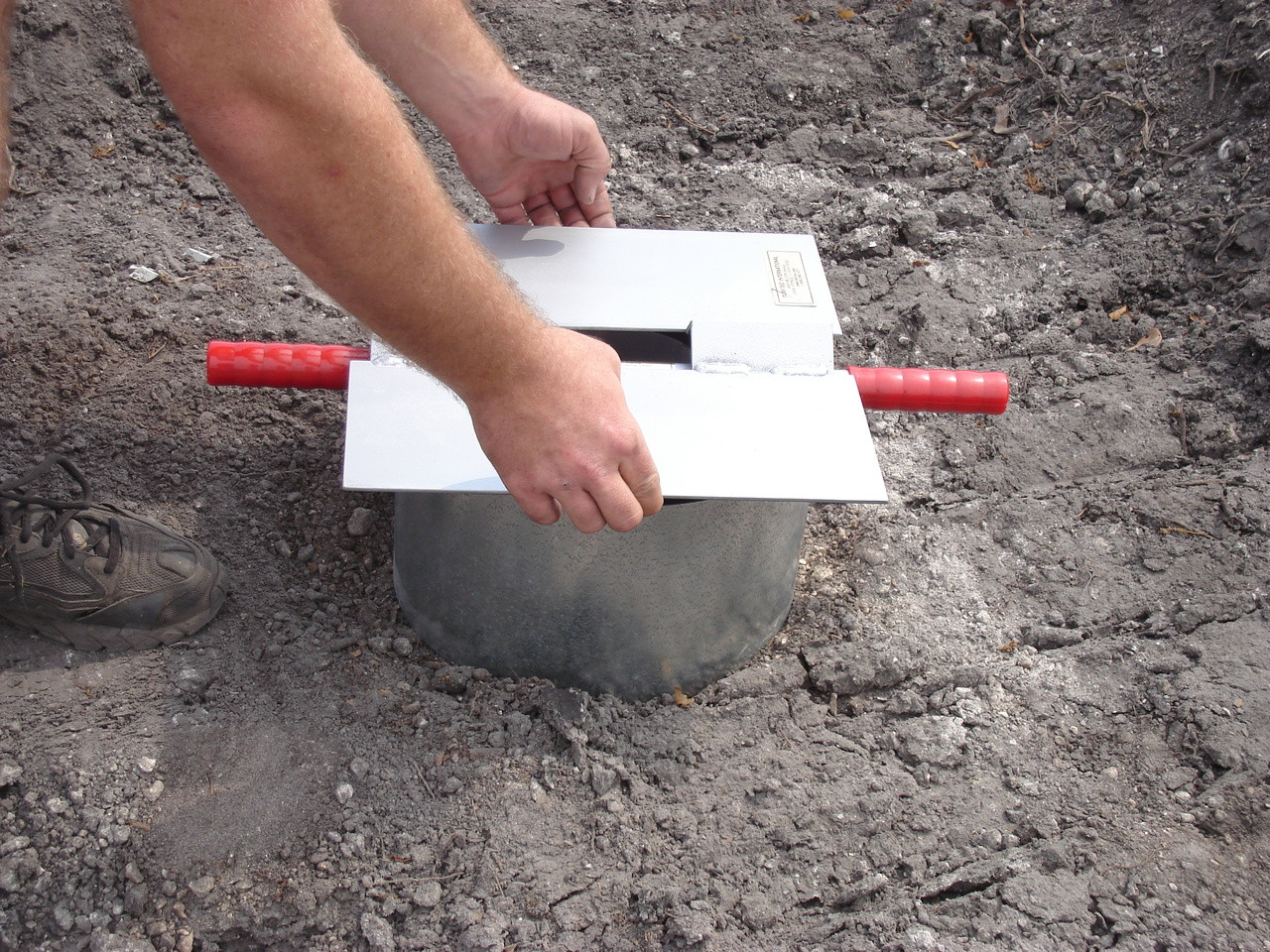 IN6-W - Turf-Tec Driving Plates for all Turf-Tec 6 and 12 inch Infiltration Rings (Shown with IN8-W 6 and 12" x 7" tall infiltration rings (Not Included)