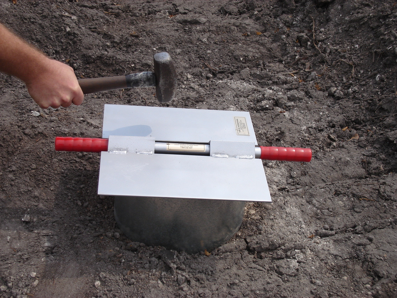 IN6-W - Turf-Tec Driving Plates for all Turf-Tec 6 and 12 inch Infiltration Rings (Shown with IN8-W 6 and 12" x 7" tall infiltration rings (Not Included)