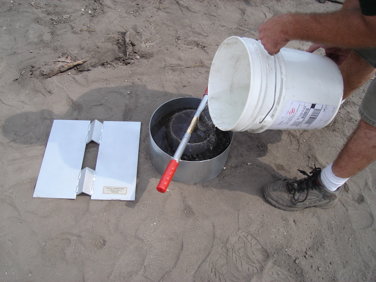 IN6-W - Turf-Tec Driving Plates for all Turf-Tec 6 and 12 inch Infiltration Rings (Shown with IN7-W 6 and 12" x 4" tall infiltration rings (Not Included)