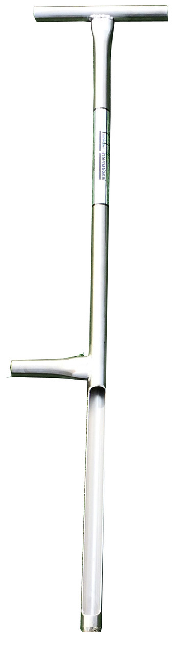 The Turf-Tec 36-inch Tubular Soil Sampler extracts a sample 12 Inches deep soil sample by 3/4 inches wide.