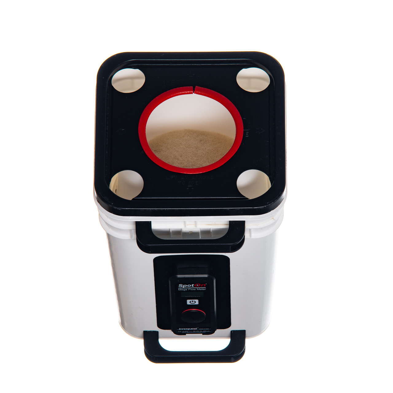 The SpotOn® Mega Flow Meter quickly and accurately checks irrigation nozzle flow and regulator function, pump flow, and safety showers up to 44 GPM, it replaces the SpotOn® Irrigation Flow Meter.