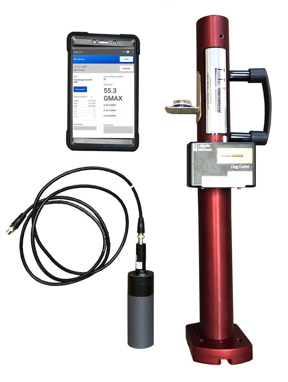 PNCLEGG-S-0.5 - New Wireless Clegg Impact Tester with bluetooth and GPS - 0.5 kg Model - For golf greens