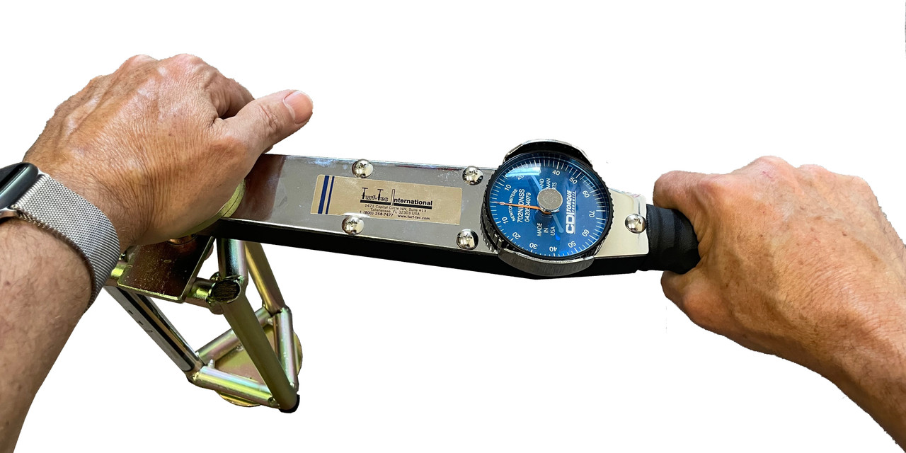 Turf-Tec FIFA Shear Strength Tester - Tests turf shear, tear and tensile strength and resistance. Unit includes 0-70 nm (Newton Meter) wrench