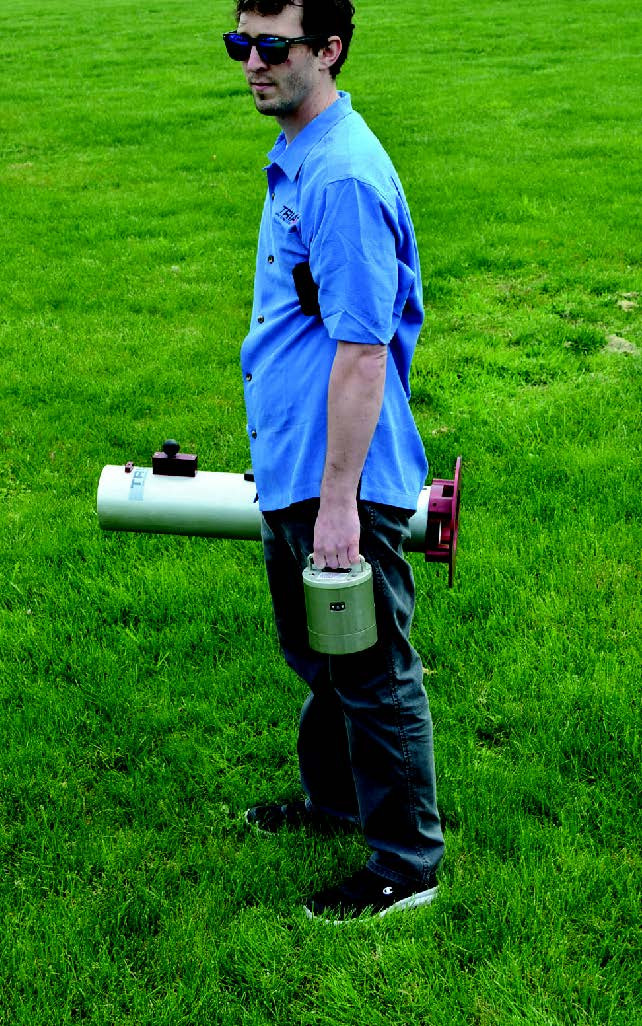 Triax Touch gMax Impact Tester with guide tube and hard case for