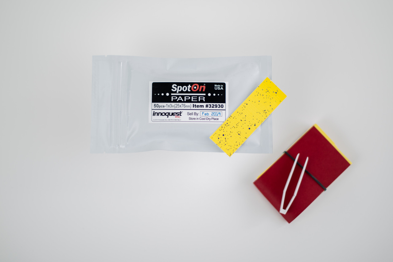 Spot-On Water Sensitive Paper for spray pattern indication