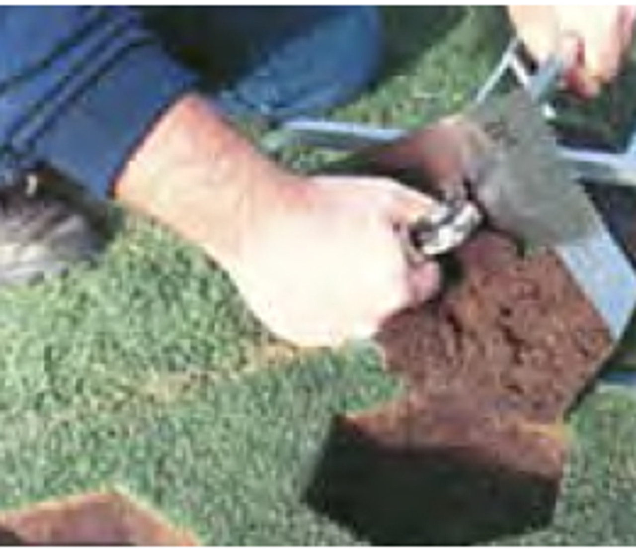 The Turf-Tec International 4 x 8 Inch Hexagon Turf Plugger makes divot repair quick and easy. 2 Inches deep. Trowel comes with tool for making plugs level