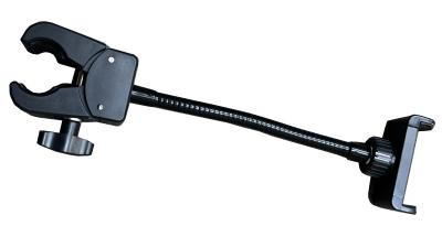 The handy cell phone holder is designed to be used with the Spot On VWC Soil Moisture Meter Pro Model. It attaches directly to the handle of the moisture meter and can be positioned by turning the adjustable arm to any viewing position. This allows you to view your cell phone while taking readings with the Spot On VWC Soil Moisture Meter Pro Model.