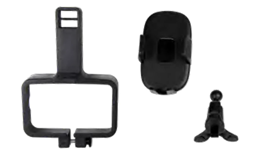 The FieldScout cell phone holder allows you to view your cell phone GPS map while taking moisture or soil compaction readings with the TDR350 or SC950 Meters