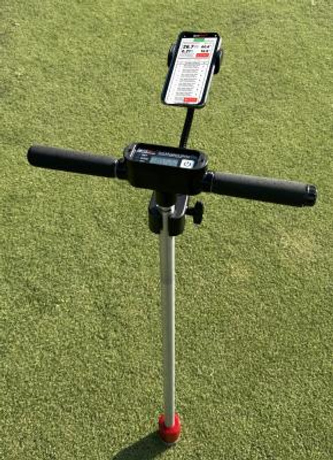 The handy cell phone holder is designed to be used with the Spot On VWC Soil Moisture Meter Pro Model. It attaches directly to the handle of the moisture meter and can be positioned by turning the adjustable arm to any viewing position. This allows you to view your cell phone while taking readings with the Spot On VWC Soil Moisture Meter Pro Model. The handy cell phone holder is designed to be used with the Spot On VWC Soil Moisture Meter Pro Model. It attaches directly to the handle of the moisture meter and can be positioned by turning the adjustable arm to any viewing position. This allows you to view your cell phone while taking readings with the Spot On VWC Soil Moisture Meter Pro Model.