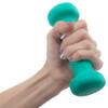Pair of 2lb Teal Neoprene Body Sculpting Hand Weights