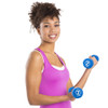 Pair of 7lb Royal Blue Neoprene Body Sculpting Hand Weights