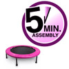 Pink 38" Mini Rebounder Trampoline