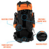 70L Internal Frame Backpack, Orange