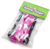 Pink and White 7-foot jump rope with plastic segmentation