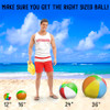 24" Six-Color Beach Ball