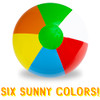 36" Six-Color Beach Ball