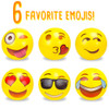 18" Emoji Beach Balls, Pack of 6