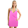 Backless Beach Dress Wrap, Pink