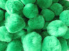 100 Count - 1" Green Craft Poms