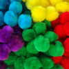 100 Count - 1" Assorted Craft Poms