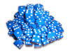 16mm Blue Dice w/ White Pips