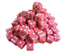 1000 Count - 16mm Pink Dice w/ White Pips