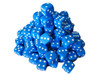 16mm Blue Round Corner Dice w/ White Pips