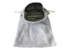 Velvet Drawstring Pouch in White