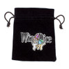 Medium 3in x 4in Embroidered Velour Pouch with Drawstring Medium 3in x 4in Embroidered Velour Pouch with Drawstring
