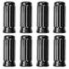 Pack of 8 Rubber Ridged Handles for Standard Foosball Tables