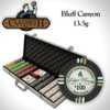 500Ct Custom Claysmith "Bluff Canyon" Chip Set in Aluminum