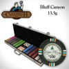 600Ct Claysmith Gaming "Bluff Canyon" Chip Set in Aluminum
