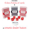 1000ct Claysmith Gaming Showdown Chip Set in Rolling Alum