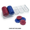 10 Acrylic Chip Trays - NO Lid