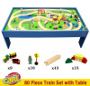 Conductor Carl 80 Piece Wooden Train Set with Table