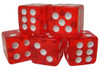 10 Red Dice - 16 mm