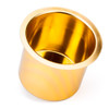 Vivid Gold Aluminum Drop In Cup Holder