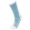 Medium Basketball Compression Socks, Light Blue/White