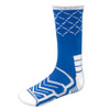 Large Basketball Compression Socks, Blue/White