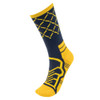 Medium Basketball Compression Socks, Navy/Yellow