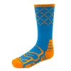 Large Basketball Compression Socks, Blue/Orange