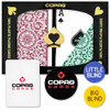 Copag Dealer Kit - 1546 Green/Burgundy Poker Regular